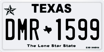 TX license plate DMR1599
