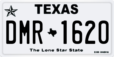 TX license plate DMR1620