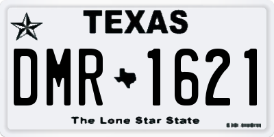 TX license plate DMR1621