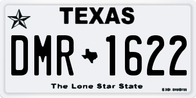 TX license plate DMR1622
