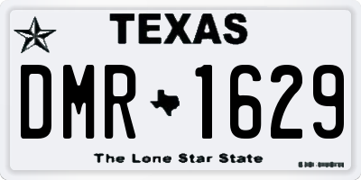 TX license plate DMR1629