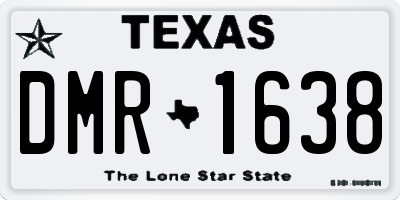 TX license plate DMR1638