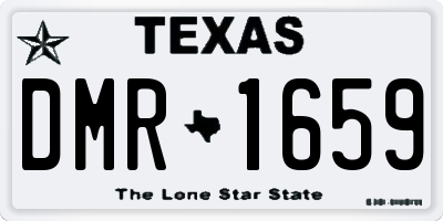 TX license plate DMR1659