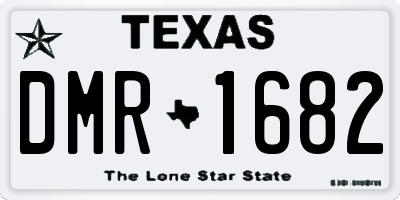 TX license plate DMR1682
