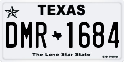 TX license plate DMR1684