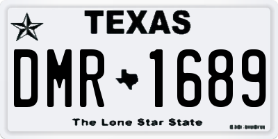 TX license plate DMR1689