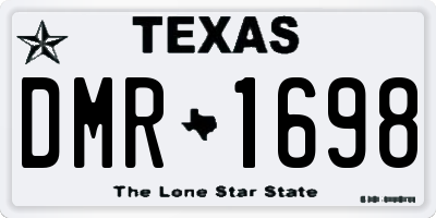TX license plate DMR1698