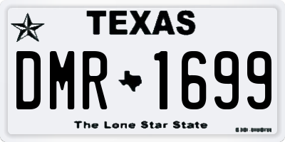 TX license plate DMR1699