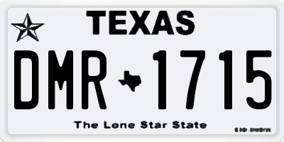 TX license plate DMR1715