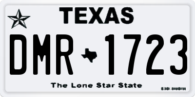 TX license plate DMR1723
