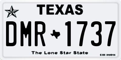 TX license plate DMR1737