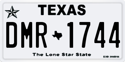 TX license plate DMR1744