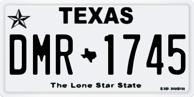 TX license plate DMR1745