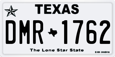 TX license plate DMR1762