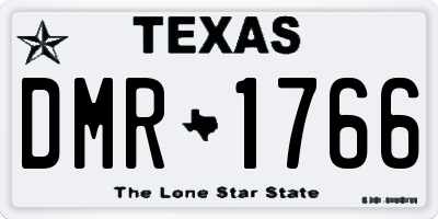 TX license plate DMR1766