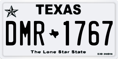 TX license plate DMR1767