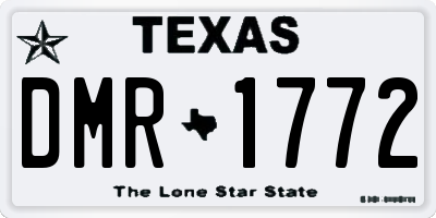 TX license plate DMR1772