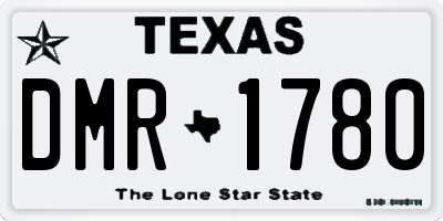 TX license plate DMR1780