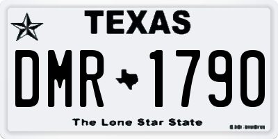 TX license plate DMR1790