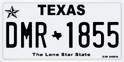 TX license plate DMR1855