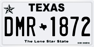 TX license plate DMR1872