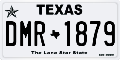 TX license plate DMR1879