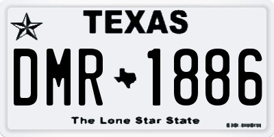TX license plate DMR1886