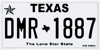 TX license plate DMR1887