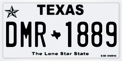 TX license plate DMR1889
