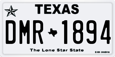 TX license plate DMR1894