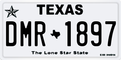 TX license plate DMR1897