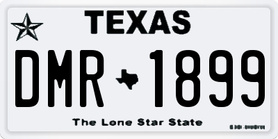 TX license plate DMR1899