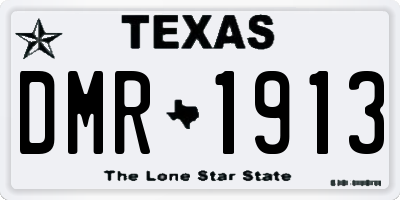 TX license plate DMR1913