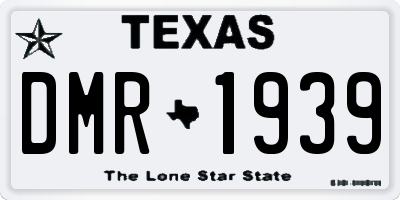 TX license plate DMR1939