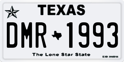 TX license plate DMR1993