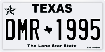 TX license plate DMR1995