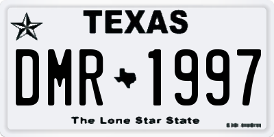 TX license plate DMR1997