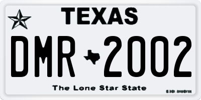 TX license plate DMR2002