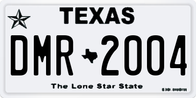 TX license plate DMR2004