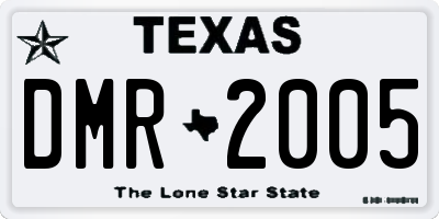 TX license plate DMR2005