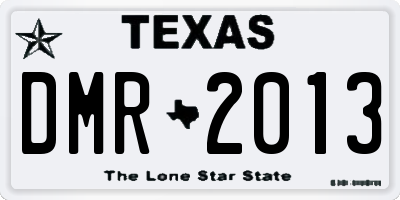 TX license plate DMR2013