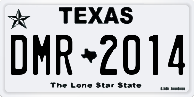 TX license plate DMR2014