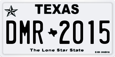 TX license plate DMR2015