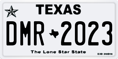 TX license plate DMR2023