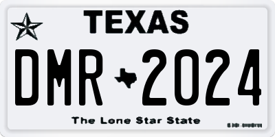 TX license plate DMR2024