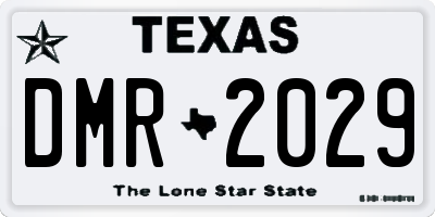 TX license plate DMR2029