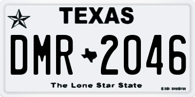 TX license plate DMR2046