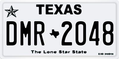 TX license plate DMR2048