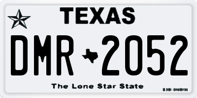 TX license plate DMR2052