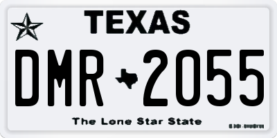 TX license plate DMR2055